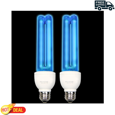 #ad Germicidal UV Sanitizer Light Bulb with Ozone 25 Watt UVC Bulb White 2 Pack $41.99