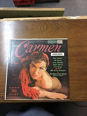 #ad Carmen BIZET 12quot; 3 LP 1951 RCA Victor Box set w Booklet Classical MONO G EX $15.99