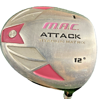#ad Siomac Golf M.A.C. Attack Titanium Driver 12* Petite Ladies Graphite 42quot; RH Nice $39.95