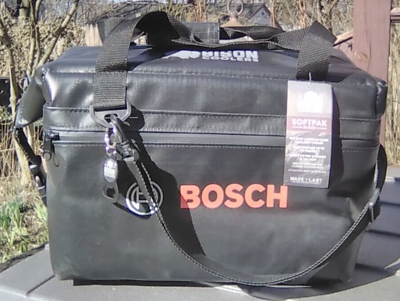 #ad Bosch Bison 24 Can SoftPak Cooler Bag Black 16quot; x 10quot; w Bottle Opener $150.00