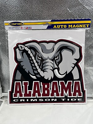 #ad Alabama Crimson Tide NCAA Car Magnet 12quot; Craftique $19.99