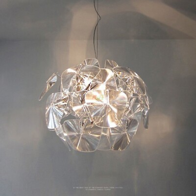 #ad Modern Acrylic Laser Blade LED Pendant Lamp Suspension Ceiling light Chandelier $119.99