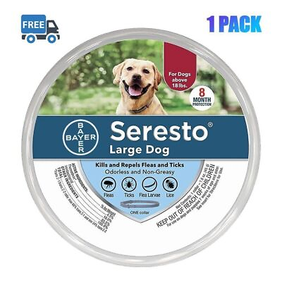 #ad Hot Sale 1 pack Seresto Flea amp; Tick Collar for Large Dogs Over 18 Lbs New $16.99