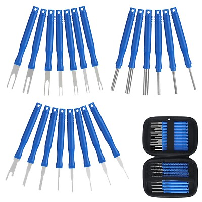 #ad Safe and Convenient Terminal Removal Tool Kit for Automotive Pins 21 Piece Set C $22.38