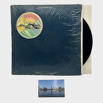 #ad Pink Floyd Wish You Were Here 1975 US 1st Press EX in Shrink with Postcard $149.99