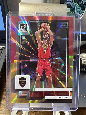 #ad 2022 23 Panini Donruss Holo Red and Gold Laser Evan Mobley #36 $3.25