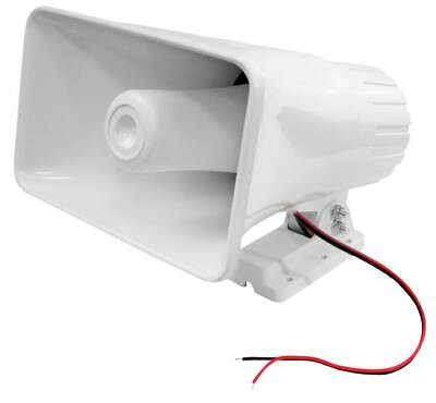 #ad Pyle PHSP5 8quot; 65W 8 Ohm Indoor amp; Outdoor PA Horn Speaker 65 Watts White $29.99