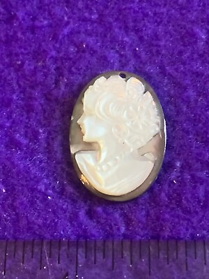 #ad #ad Sm. Mother of Pearl 1.25 in Cameo $20.00