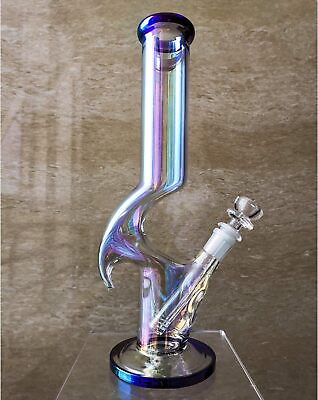 #ad 14 Inch Heavy Glass Bongs Percolator Water Pipe Smoking Hookah 14mm Bowl Thick $24.99