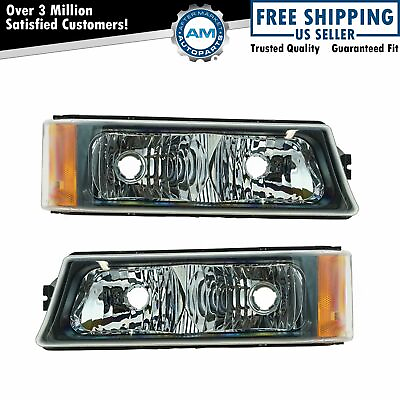 #ad Corner Marker Parking Signal Light Pair for Chevy Silverado Avalanche Pickup $38.23