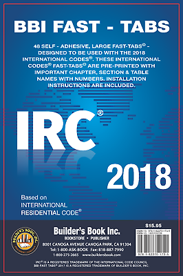 #ad #ad 2018 International Residential Code IRC Fast Tabs 2017 Stickers $8.95