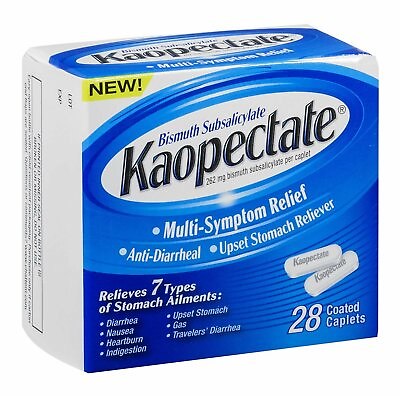#ad Kaopectate Multi Symptom Relief Antidiarrheal amp; Upset Stomach Caplets 28 Count $11.92