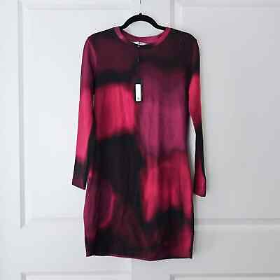 #ad The Kit. Medium NWT Red Tie Dye Gigi Dress Love Haze in Cotton Medium $65.00