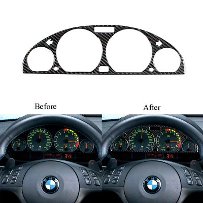 #ad Carbon Fiber Interior Instrument Panel Cover Trim For BMW 3 Series E46 1998 2005 $12.89