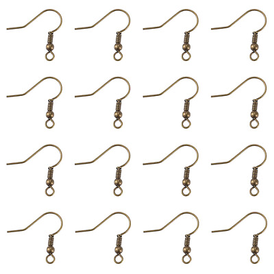 #ad 500pc Antique Bronze Iron Earring Hooks Nickel Free French Earwire Findings 18mm $11.54