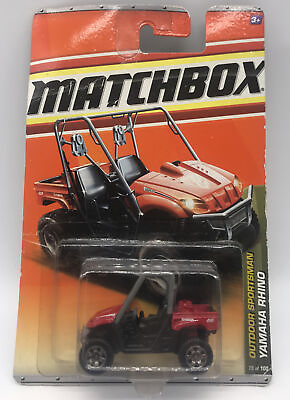 #ad Matchbox Outdoor Sportsman Yamaha Rhino 2010 Red Toy Car 75 100 $17.49