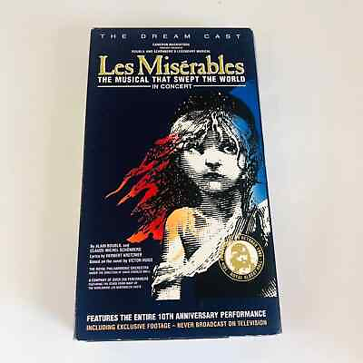 #ad Les Miserables In Concert VHS $6.00