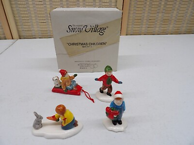 #ad Department 56 The Original Snow Village Christmas Children set of 4 #5107 1 $19.99