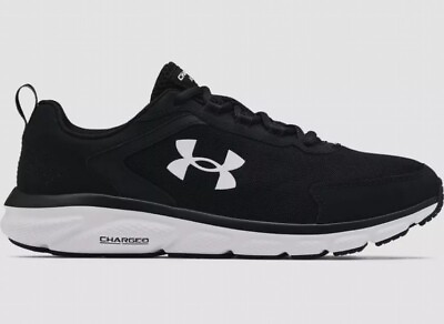 #ad #ad Under Armour Charged Assert 9 Men#x27;s Running Shoes Black White Size US 10.5 $49.95