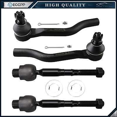 #ad 4x Front Inner and Outer Tie Rod Ends For 2013 2019 2020 ACURA TLX HONDA ACCORD $38.36