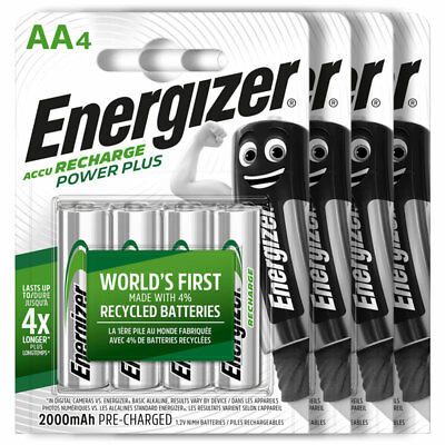 #ad 16 x Energizer AA Power Plus 2000 mAh Rechargeable batteries 1.2V NiMh Accu HR6 $49.95
