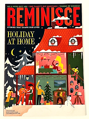 #ad Reminisce Magazine Christmas Gift Retro Ads Scrooge Photos December January 2020 $11.99