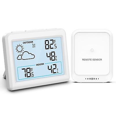 #ad Indoor Outdoor Thermometer New Version Wireless Weather Station for Home ... $25.60
