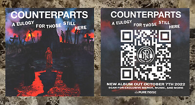 #ad COUNTERPARTS A Eulogy For Those... 2022 Ltd Ed RARE Sticker Metal Hardcore Punk $8.99