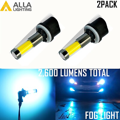 #ad Alla Lighting 899 880 Fog Light Bulb Light Blue Colorfor NissanFordDodge2PCS $24.94