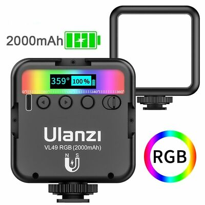 #ad Light Video LED RGB Camera Photography Fill Color Mini Lamp Rechargeable Control $171.35