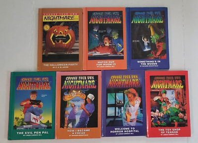 #ad Lot of 7 Choose Your Own Nightmare HC Books Horror Hospital Halloween... $69.94