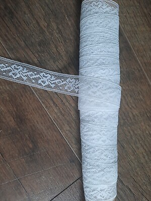 #ad Vintage Lace Trim 9 Yards White 1quot; Wide Bows Sewing Crafting $15.00