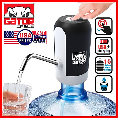 #ad Water Bottle Switch Pump Electric Automatic Dispenser 5 Gallon USB Universal $8.99