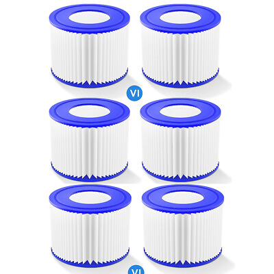 #ad 2 6PC Lay Z Spa Filter Cartridge Size VI 58323 for Bestway Replacement Cartridge $11.99