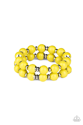 Paparazzi Bubble Blast Off Yellow Bracelet New $4.50