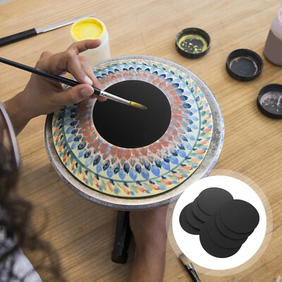 #ad 8pcs Black Mandala Painting Kraft Paper for DIY Crafts $12.99