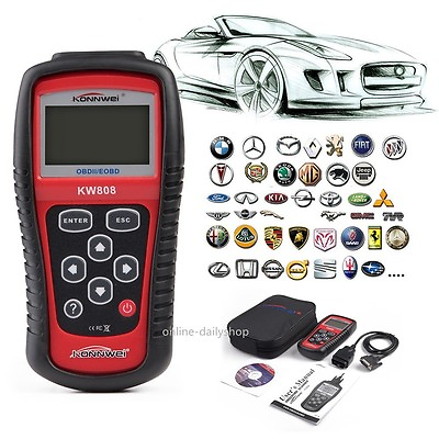 #ad Konnwei OBDII EOBD OBD2 Scanner Car Code Reader Tester Diagnostic Tool KW808 $49.89