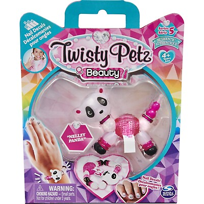 #ad Twisty Petz Beauty Series 5 Nellzy Panda Collectible Bracelet with Nail Decals $14.09