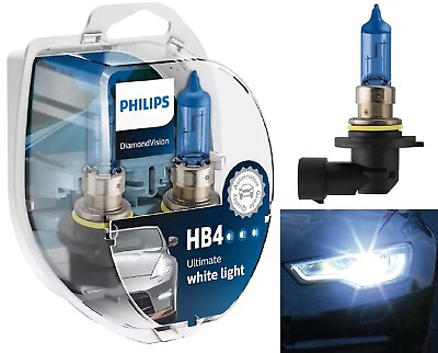 #ad Philips Diamond White 5000K 9006 55W Two Bulbs Fog Light Replace Upgrade Lamp $39.90