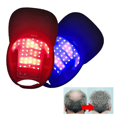 #ad US 650nm Infrared Red Light Therapy Hat Hair Fast Regrowth Anti Hair Loss Cap $36.97