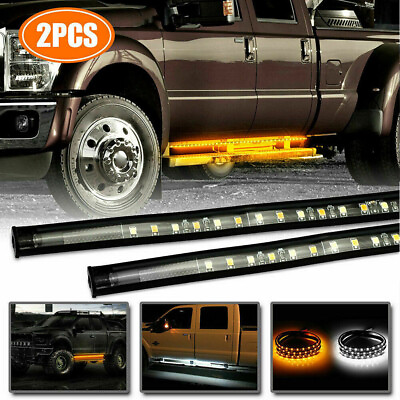#ad 2X 60inch LED Board Running Side Step Strip Light Sequential Turn Signal Lamp $20.89
