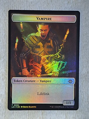 #ad MTG Vampire Skeleton Pirate FOIL Double Sided Token The Lost Caverns of Ixalan T $2.75