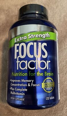 #ad Focus Factor Extra Strength 120 Tablets EXP 04 2024 $14.99