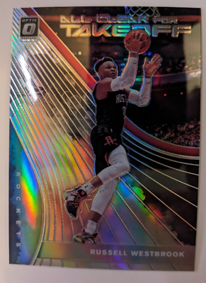 #ad 2019 20 DONRUSS OPTIC ALL CLEAR FOR TAKEOFF PRIZM RUSSELL WESTBROOK #4 $1.88