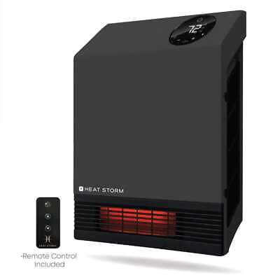 #ad Deluxe Infrared Portable Wall Heater 1000W Thermostat Medium Room Indoor Gray $119.92