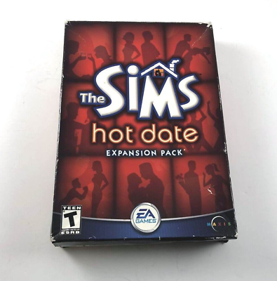 #ad THE SIMS Hot Date Expansion Pack : PC CD ROM In Original Box $14.00