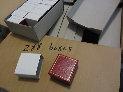#ad Wholesale Lot Earring Gift mini Box Jewelry Red 24 box x 12 units = 288 boxes $100.00