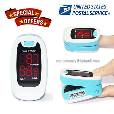 #ad USA LED Fingertip Pulse Oximeter Blood Oxygen Monitor Care Health lanyard CMS50M $8.99
