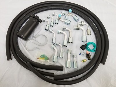 #ad Air Conditioning AC Hose Kit O Ring Fittings Drier Binary Switch 134a Rod $107.65