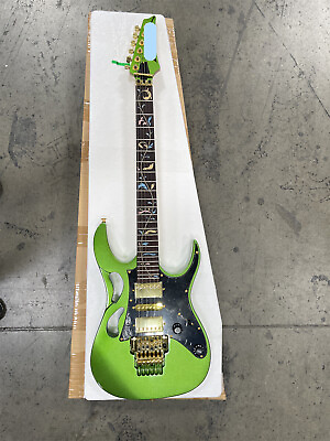 #ad Green Body Electric Guitar 6 String Floyd Rose Bridge Gold Part Black Fretboard $253.00